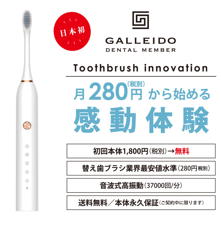 電動歯ブラシが定期的に届く「ガレイドデンタルメンバー」とは？