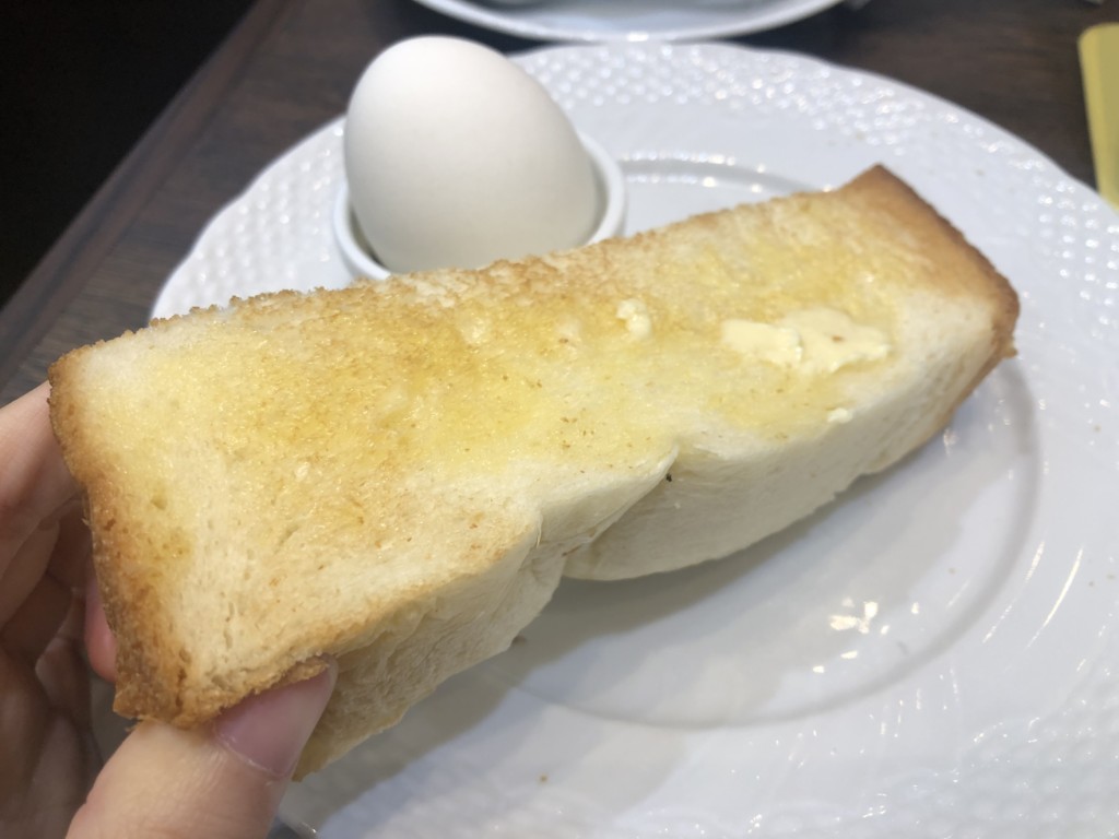 星乃珈琲のモーニングメニュー「厚切りトースト・ゆで卵」の気になるお味は？