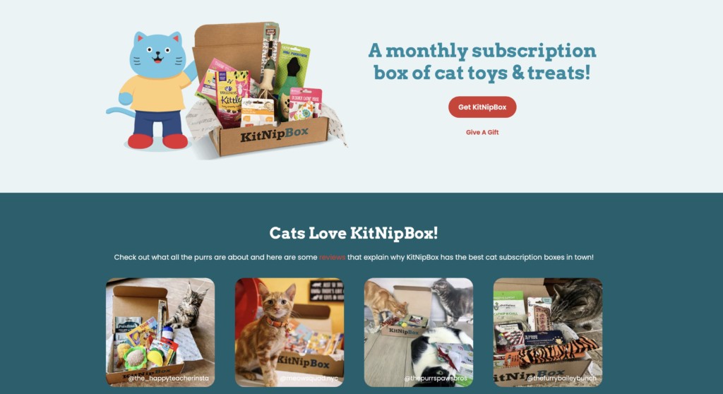 ③海外で人気！猫のおもちゃサブスクなら「KitNipBox」