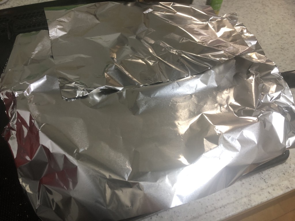 無印良品「フライパンでつくる魚介パエリアの素」の作り方③煮込む